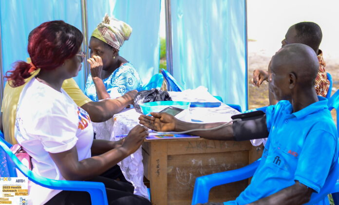 April Borns in Takwa and the Diaspora (ABTD) has carried out a health outreach in Aklika, a village in the Nsuaem Municipality.