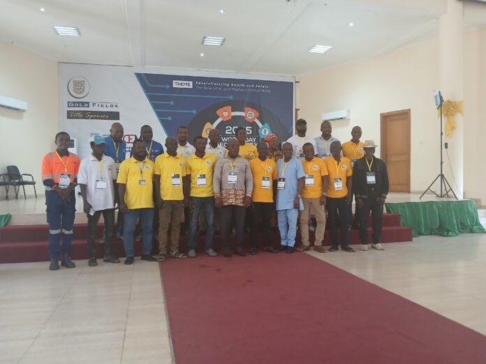 UMaT Vice Chancellor speaking on World Day for Health and Safety 2025