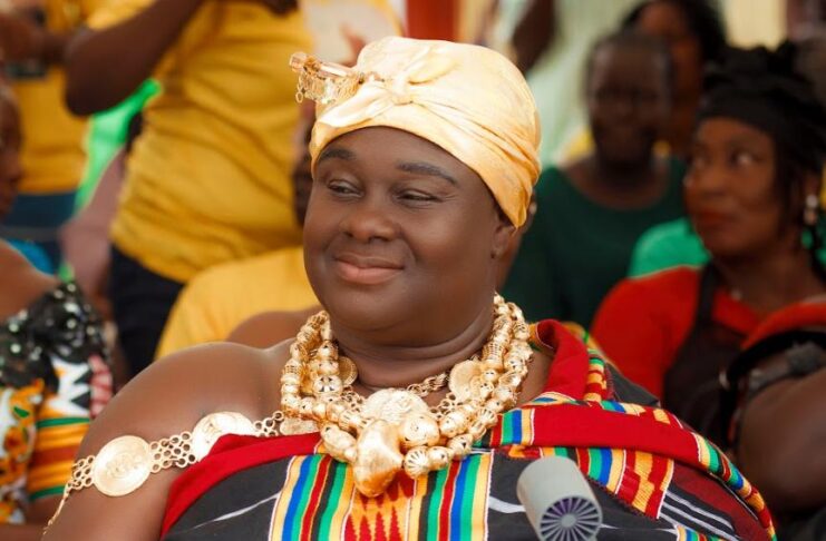 A new chapter has begun in the history of the Lower Town Axim and Nsein Traditional Area as Nana Akaakye II was formally outdored as the Adehyehemaa (Royal Queen Mother) in a grand traditional ceremony marked by cultural display, community pride, and a vision of transformation.