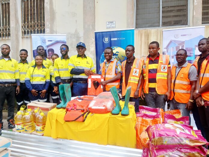 he Gold Fields Ghana Foundation has donated relief items to the National Disaster Management Organisation (NADMO) in the Tarkwa Nsuaem Municipality to support victims affected by recent flooding and strengthen emergency response efforts